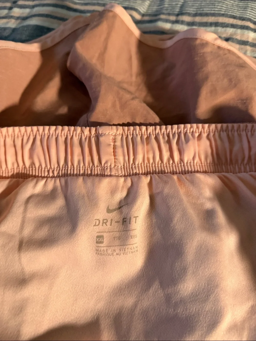 Nike Women's Coral-Peach Athletic Running Shorts